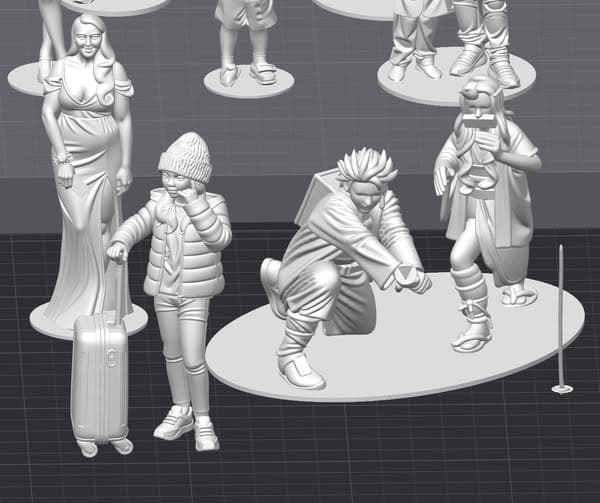 Collector figure preparation and pose study